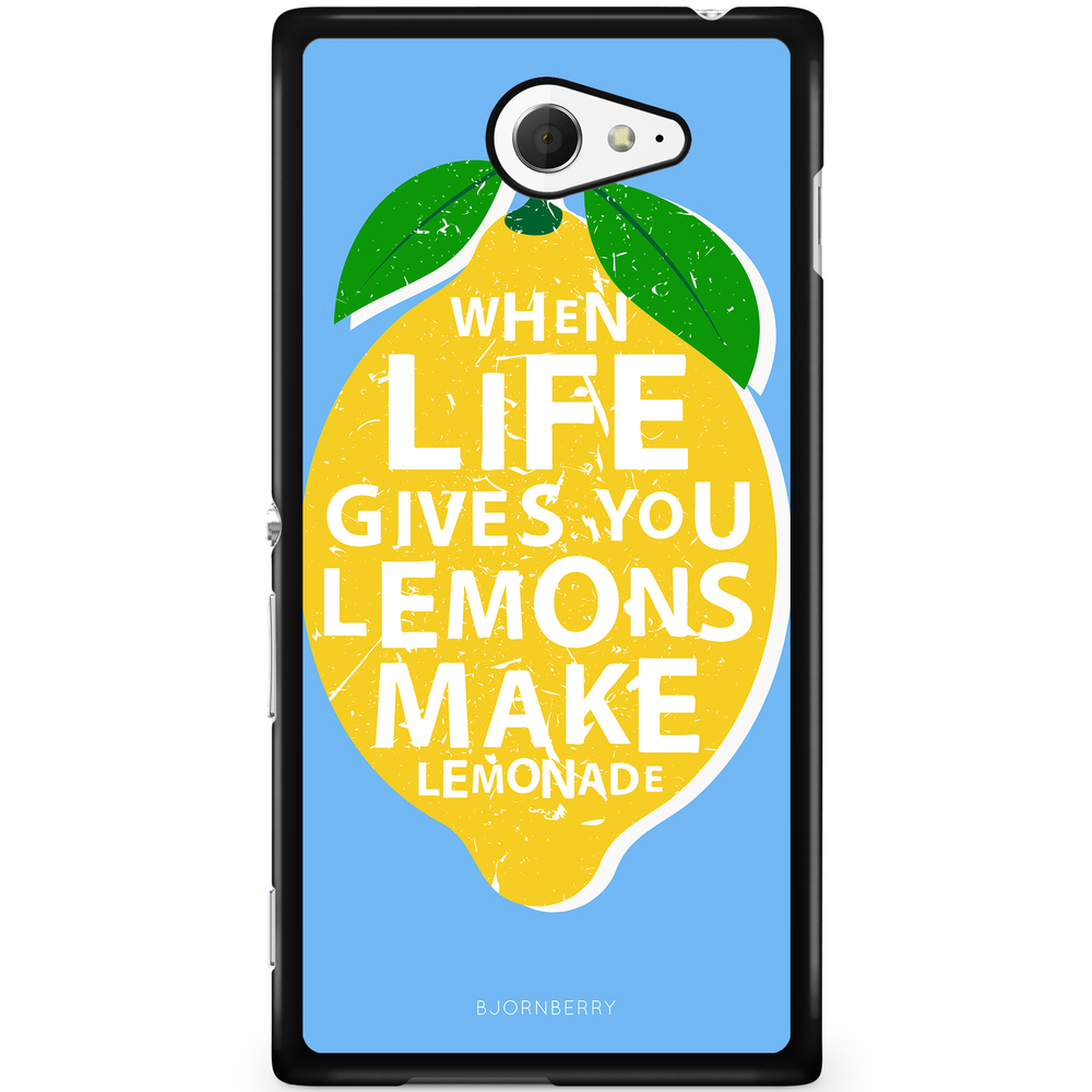 Sony Xperia M2 Aqua Case - Lemon Quote