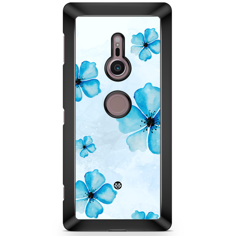 Sony Xperia XZ2 Case  - WILD BLOOM - Blue Bloom