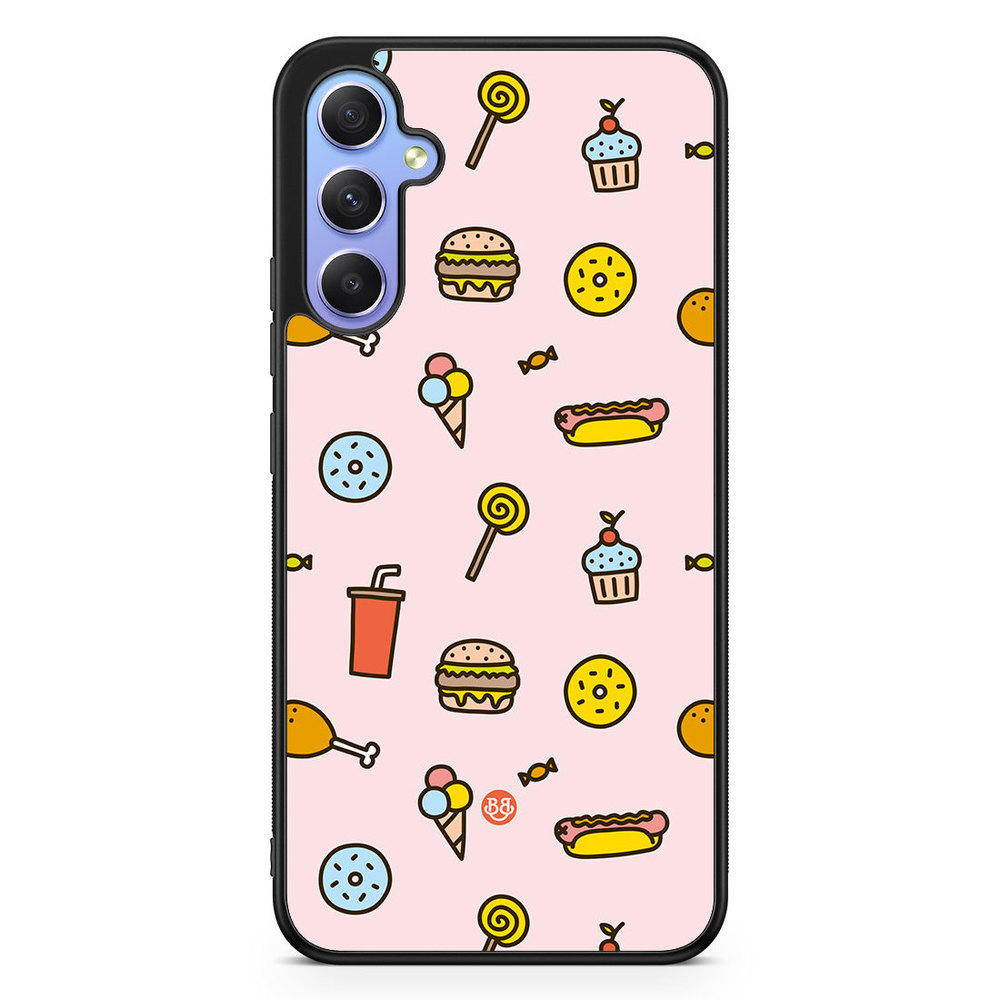 Samsung Galaxy A34 5G Case - Junk food Pattern