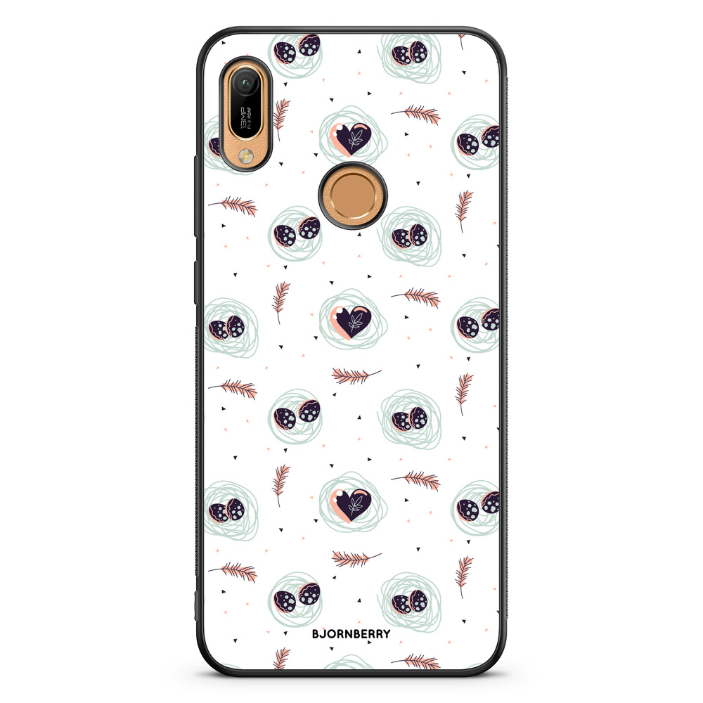 Huawei Y6 2019 Case - Eggs and Hearts