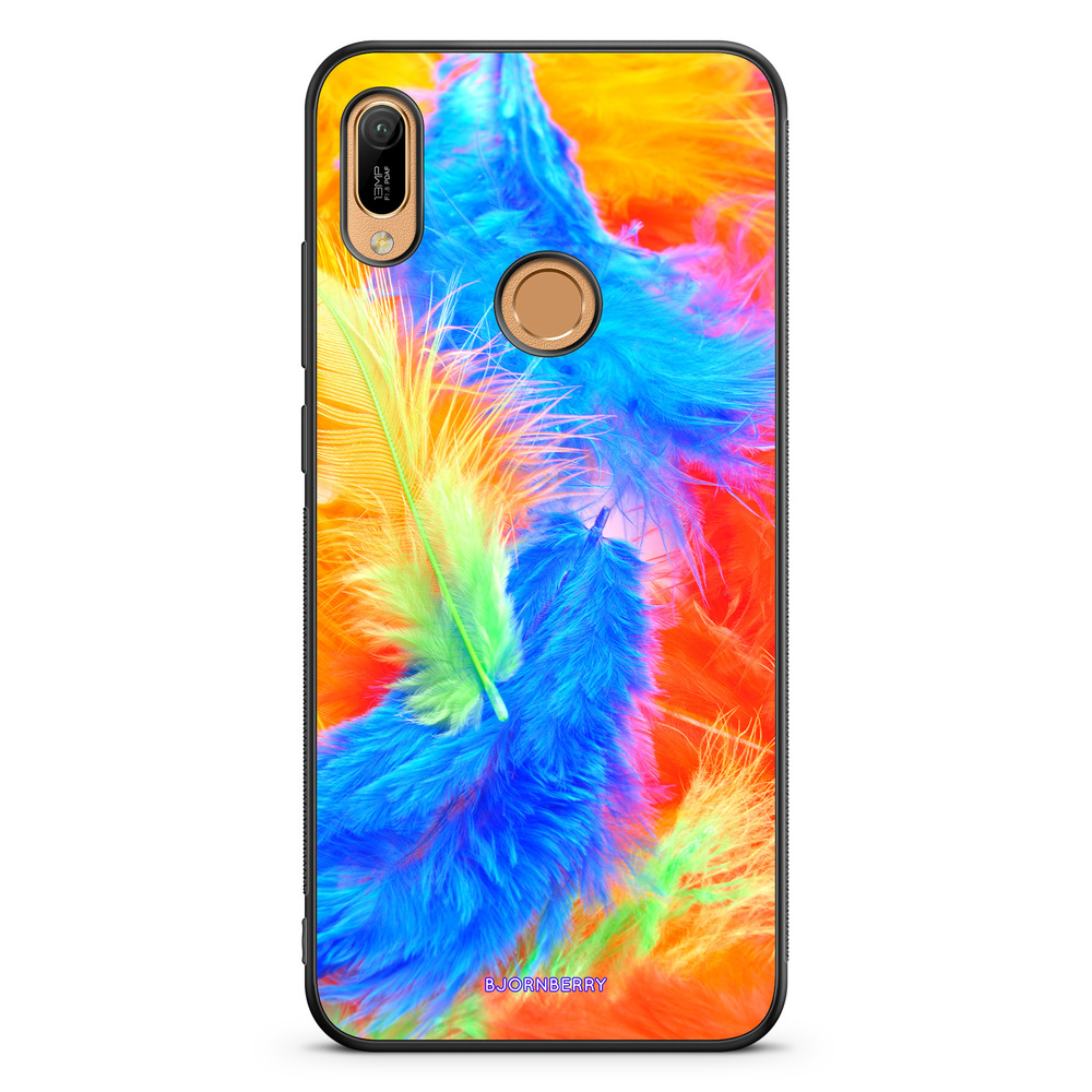 Huawei Y6 2019 Case - Easter Feathers