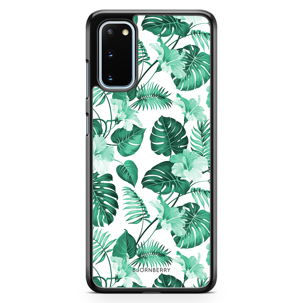Samsung Galaxy S20 FE Skal - Blommor Turkos | Mobilskal & Mobilfodral BJORNBERRY