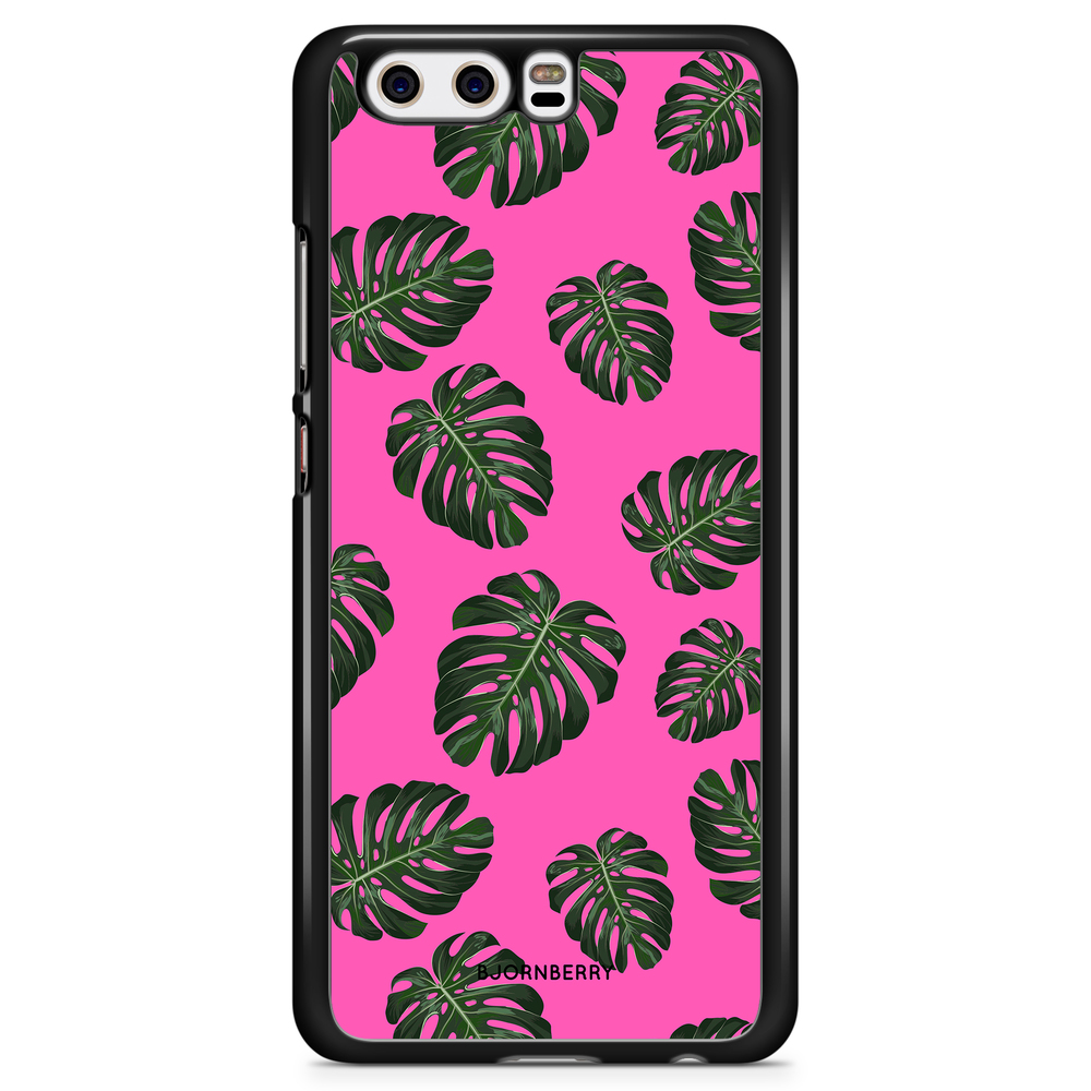 Huawei P10 Case - Monstera Pink