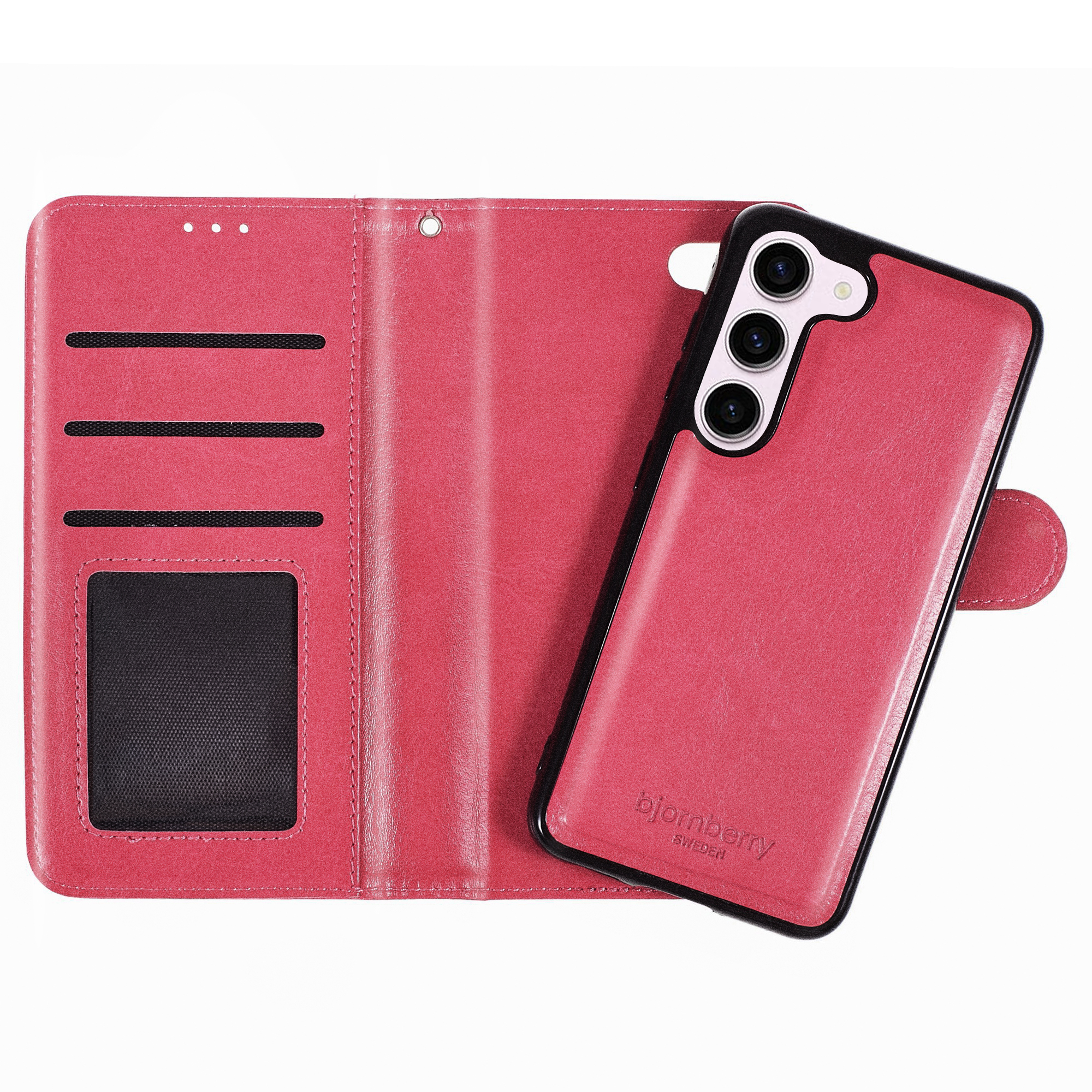 Samsung Galaxy S23 Plus Magnet Wallet Case MONOGRAM - Magenta - 3
