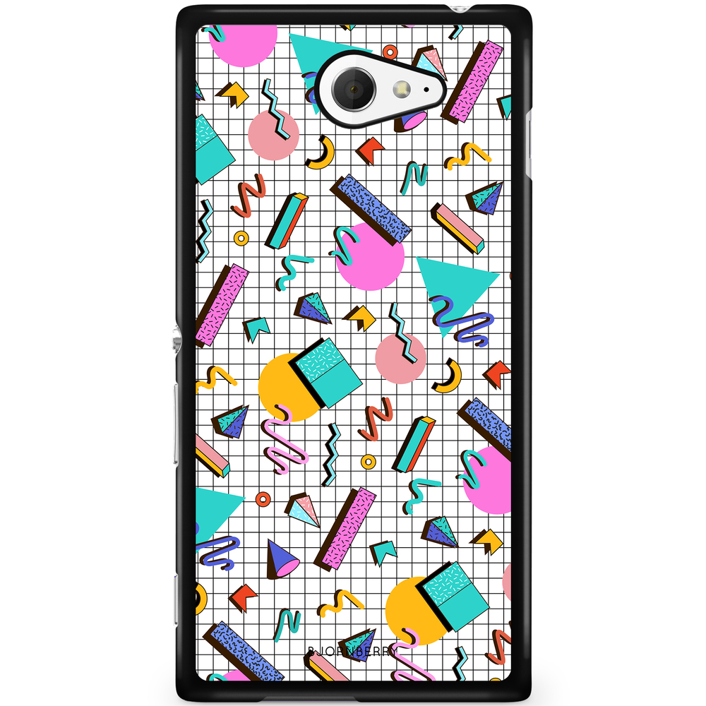 Sony Xperia M2 Aqua Case - 80s Pattern