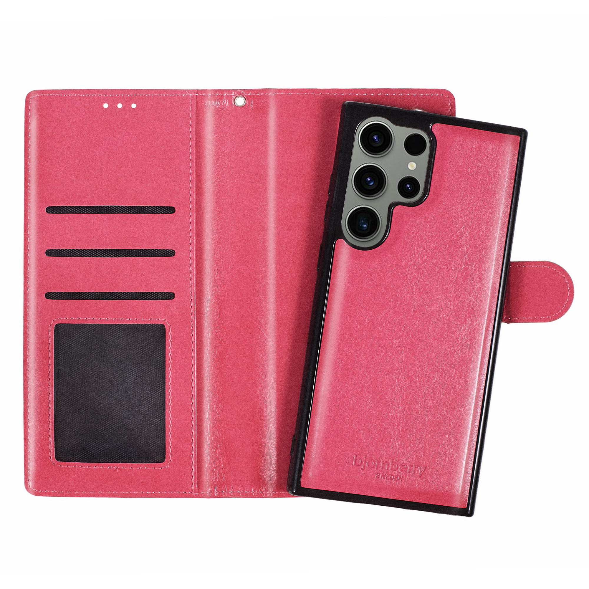 Samsung Galaxy S23 Ultra Magnet Wallet Case MONOGRAM - Magenta - 3