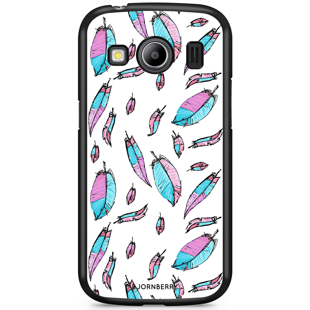 Samsung Galaxy Ace 4 Case - Pink/Blue Feathers