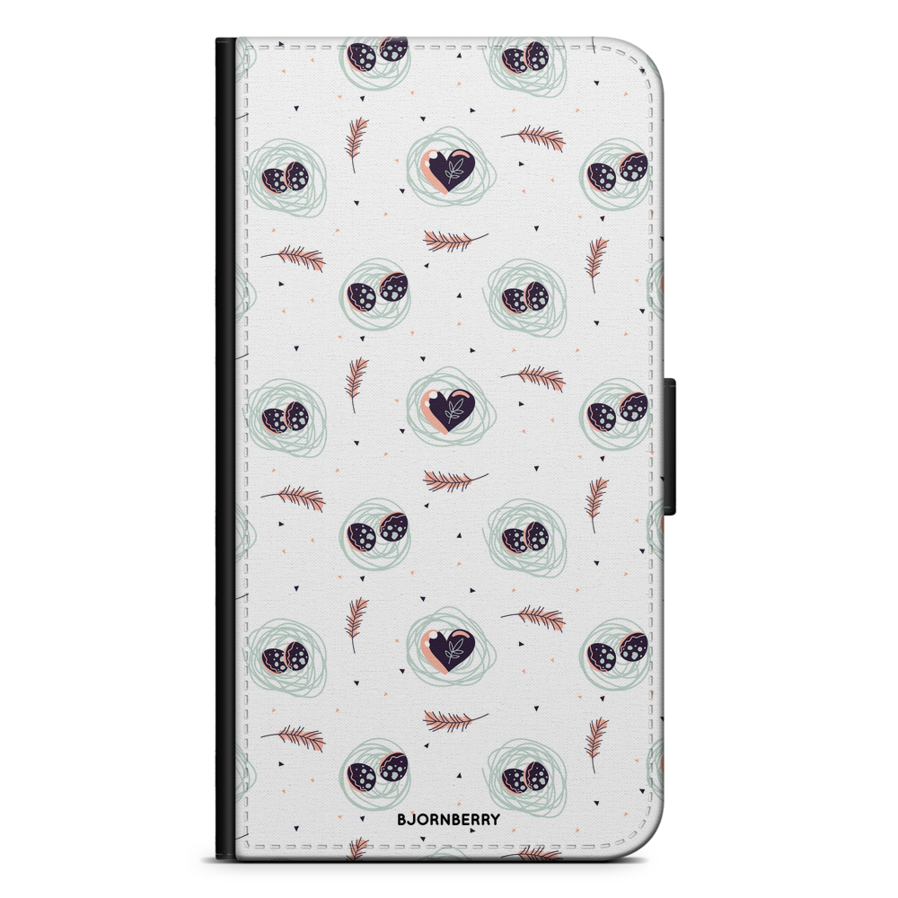 Huawei Honor 8 Wallet Case - Eggs and Hearts
