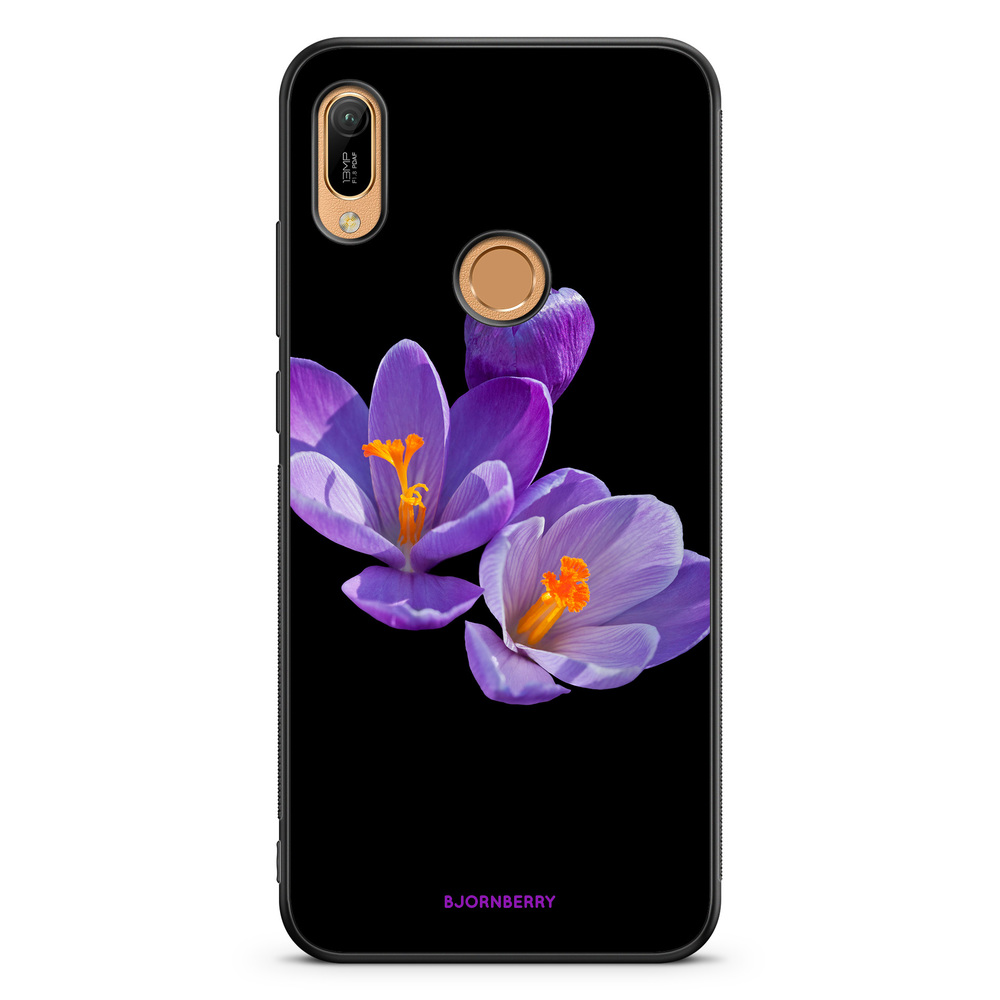 Huawei Y6 2019 Case - Purple Flowers