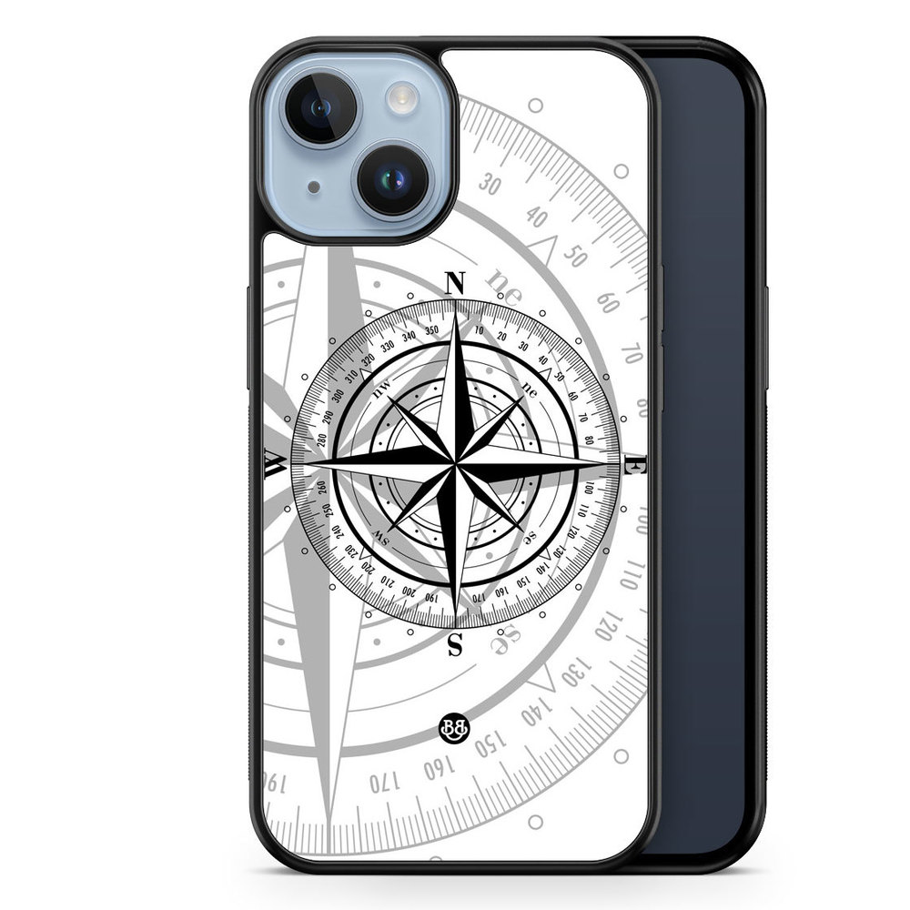 iPhone 14 Plus Case - Compass White
