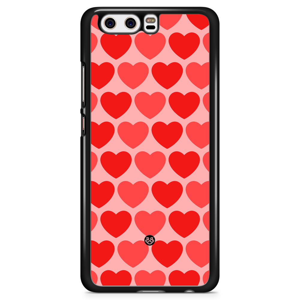 Huawei P10 Case - Red Hearts