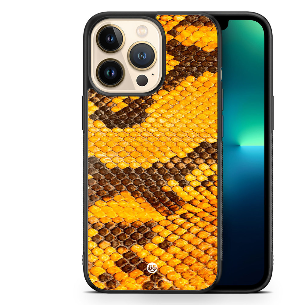iPhone 13 Pro Case - Yellow Snake