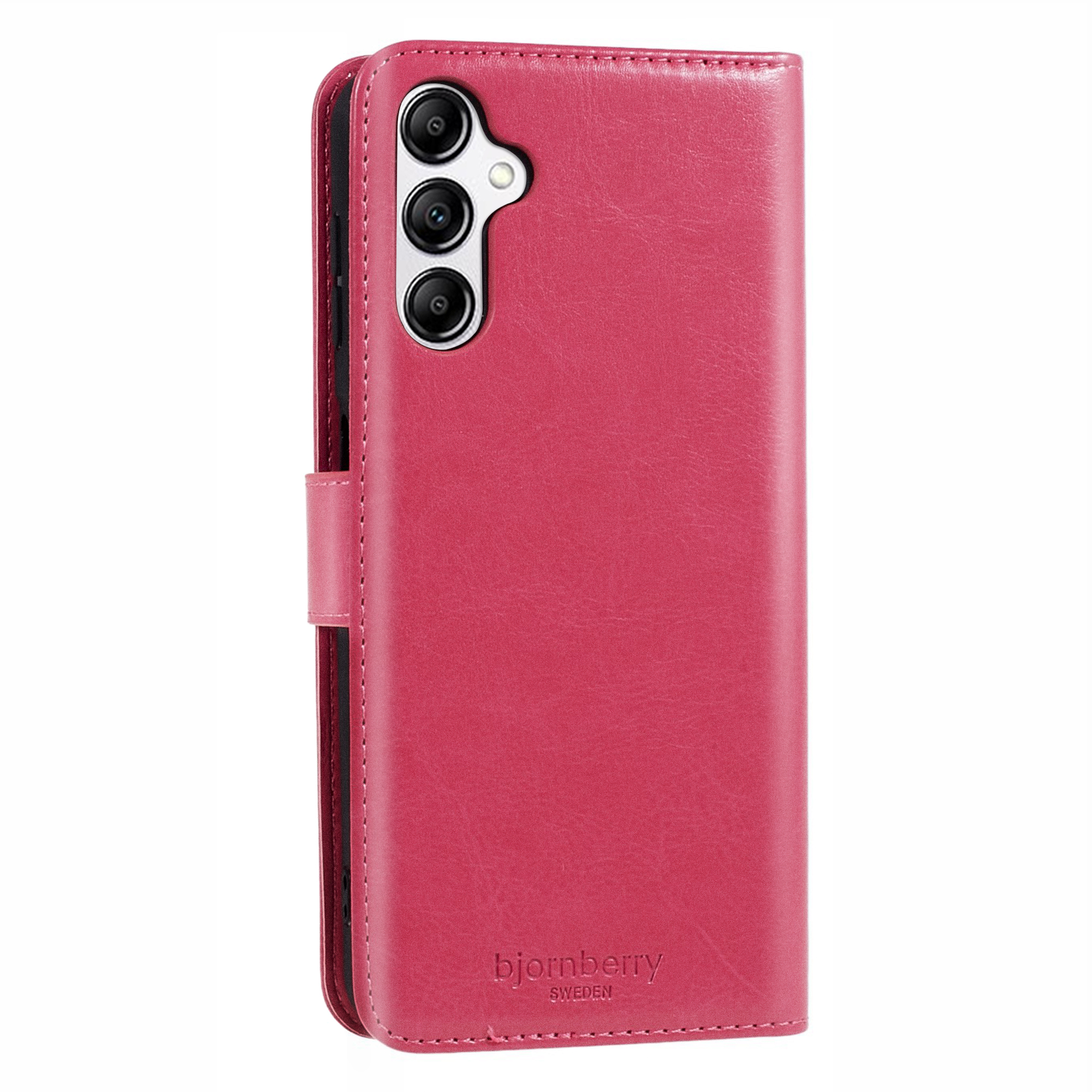 Samsung Galaxy A14 Magnet Wallet Case MONOGRAM - Magenta - 4