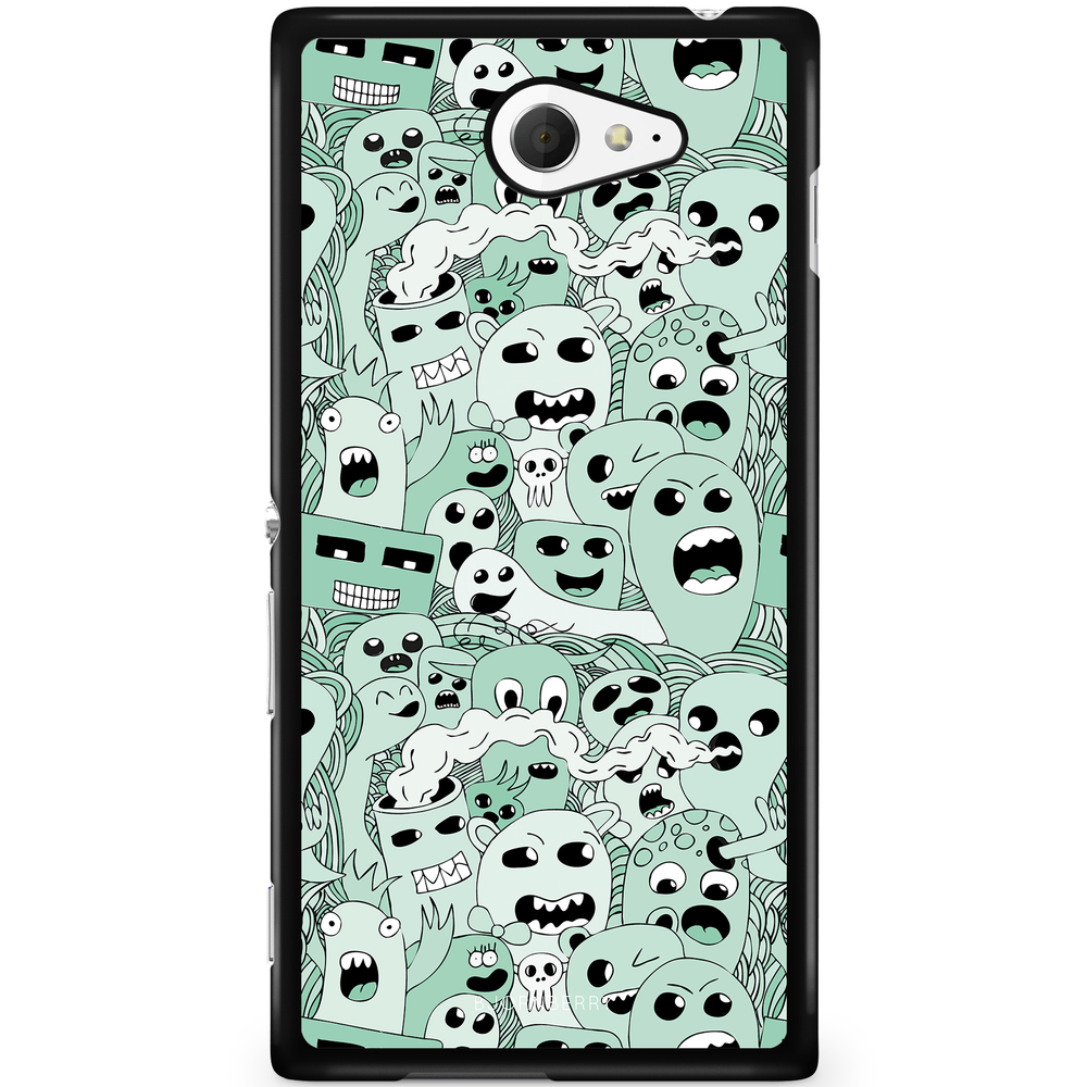Sony Xperia M2 Aqua Case - Ghost Pattern