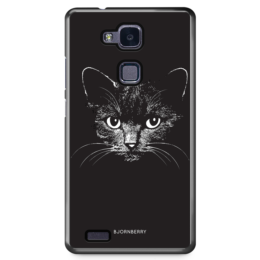 Huawei Honor 5X Case - Black/White Cat