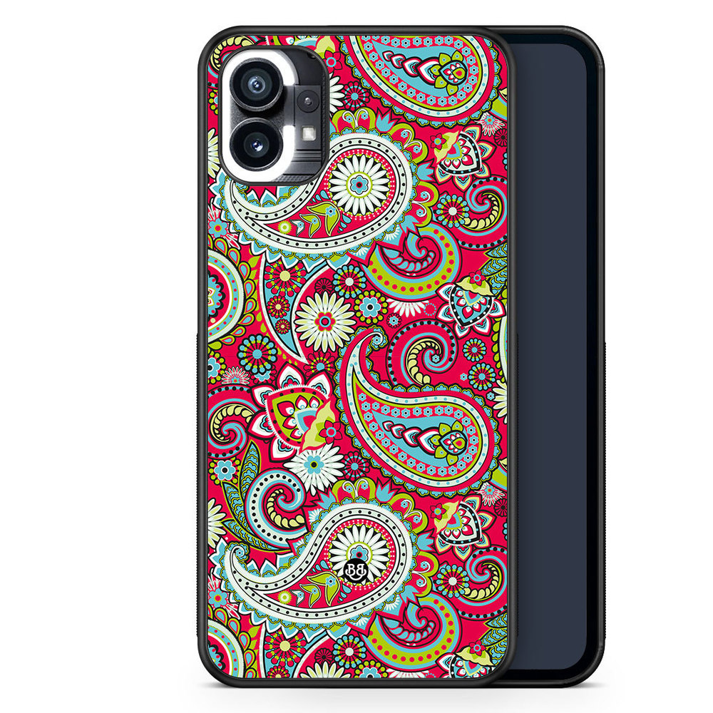 Nothing Phone (1) Case - Röd Paisley