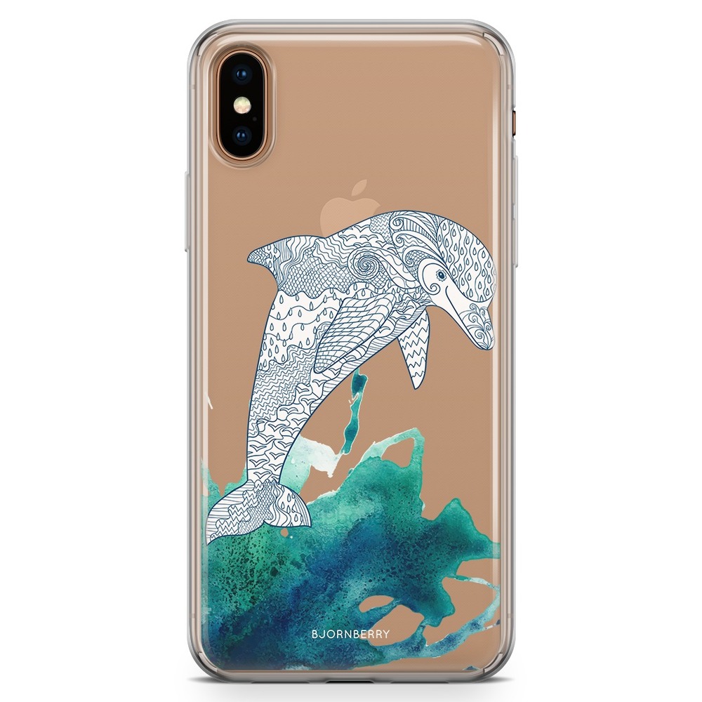 iPhone Xs Max Fashion Skal - Mandala Delfin