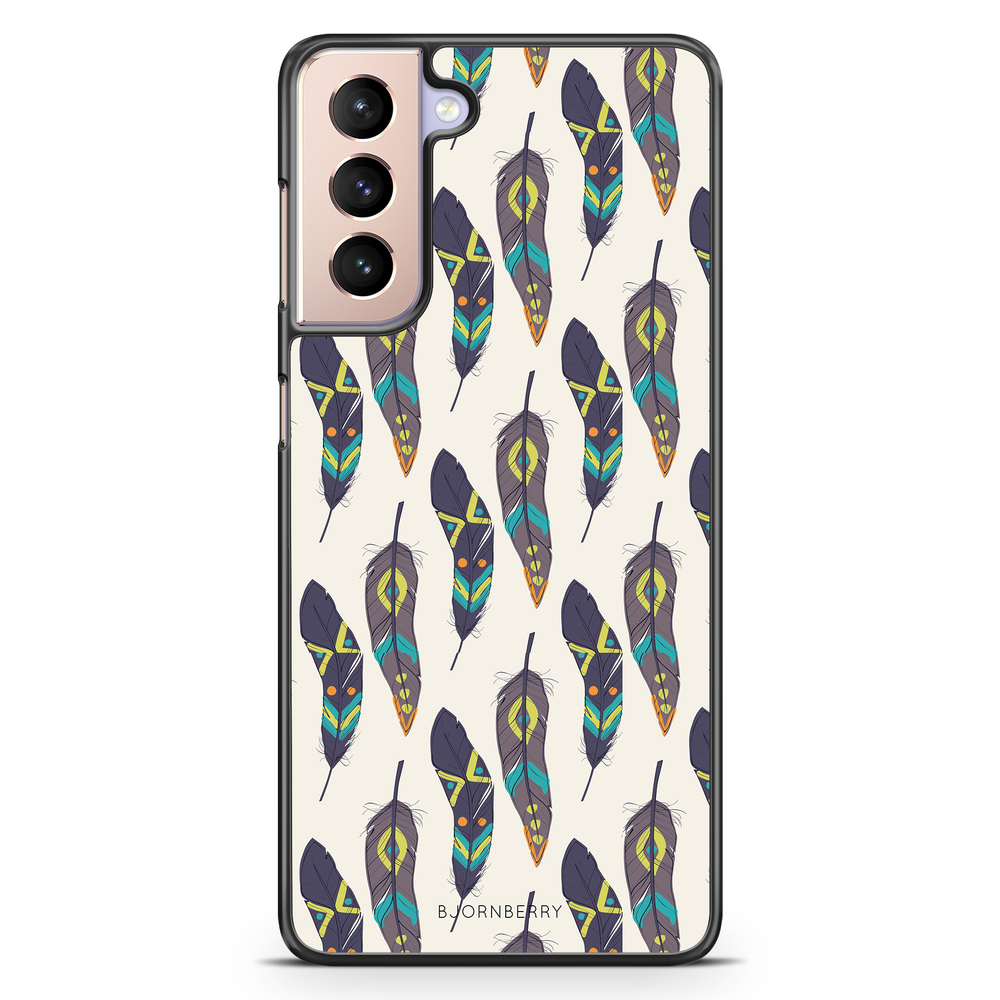 Samsung Galaxy S21 Case - Ethnic Feathers