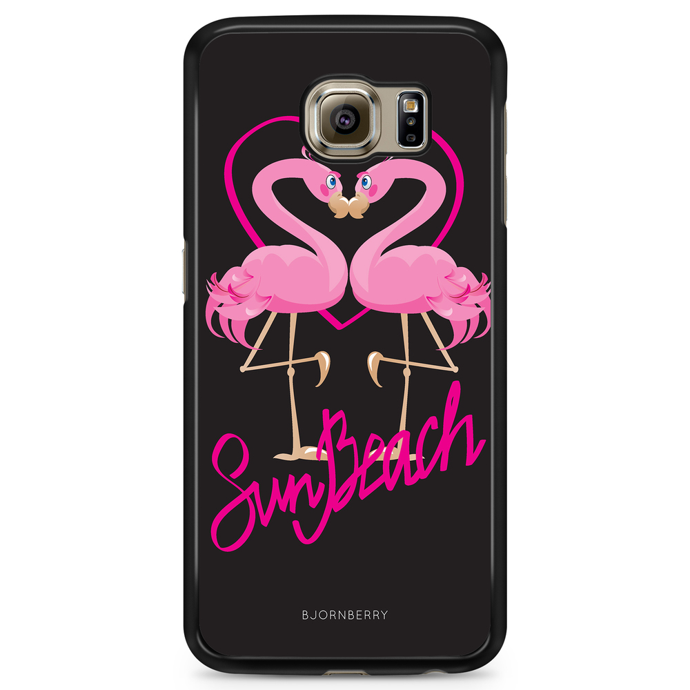 Samsung Galaxy S6 Edge+ Case - Sun Beach Flamingo