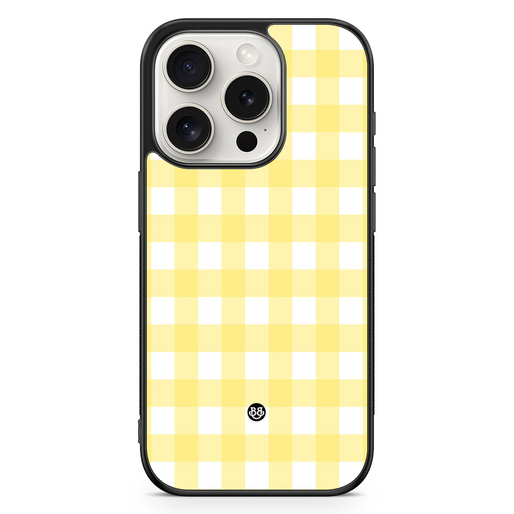 iPhone 15 Pro Case - SUMMER GARDEN - Lemon Check