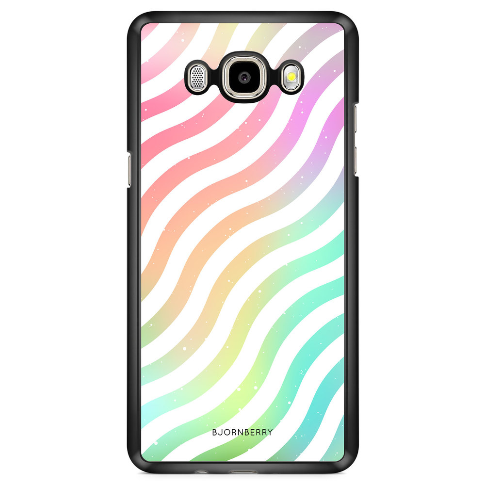 Samsung Galaxy J7 (2016) Case - Wavy Rainbow