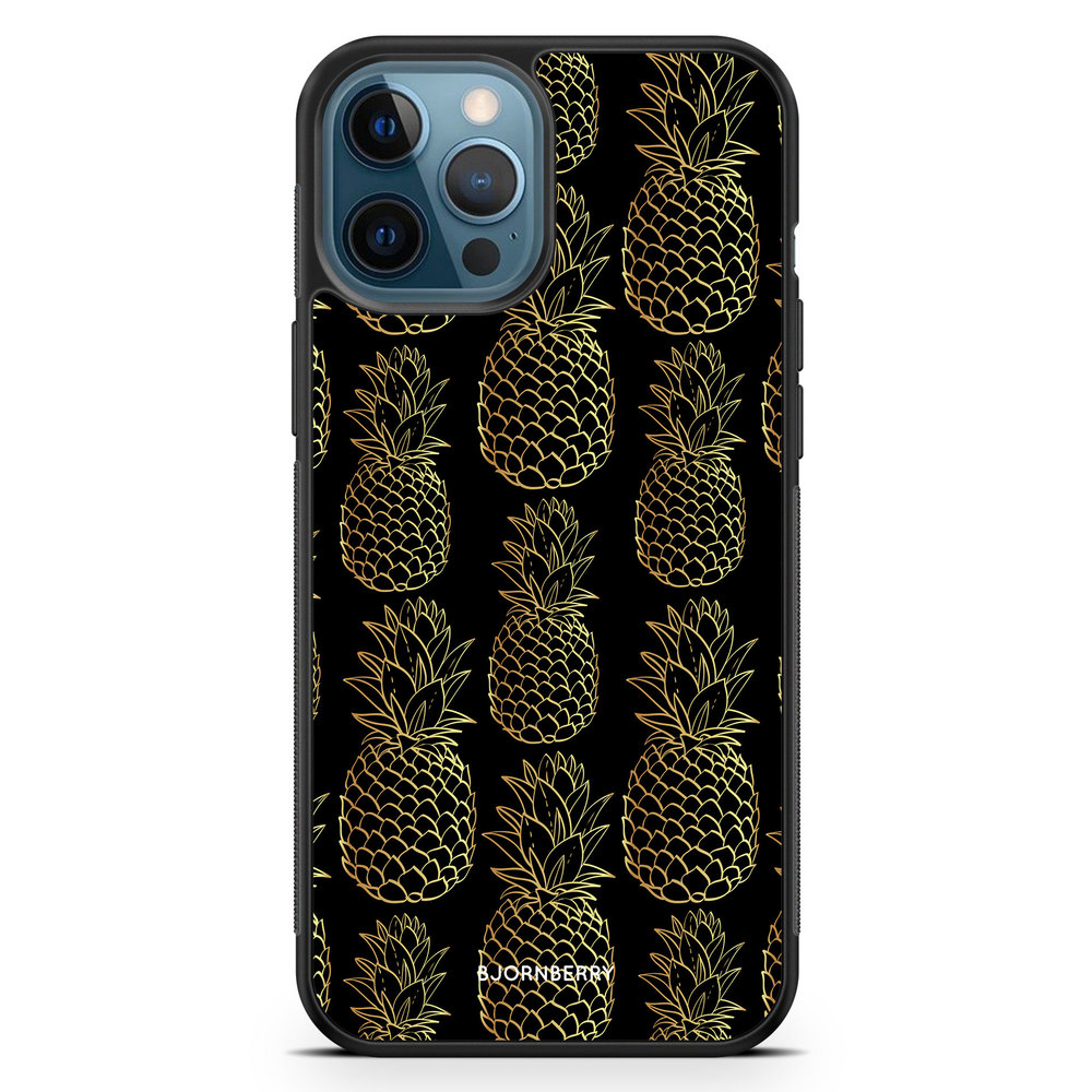 iPhone 12 Pro Case - Gold Pineapples