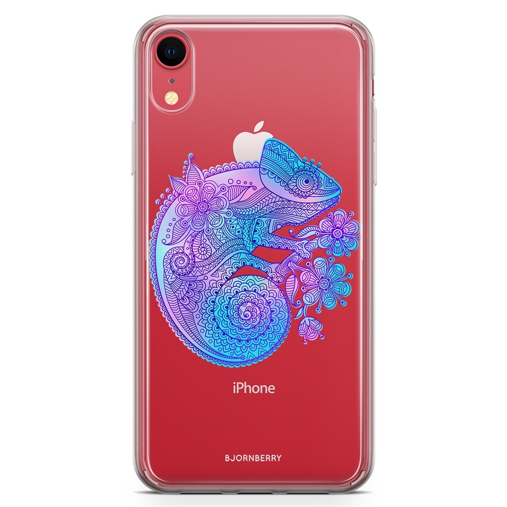 iPhone XR Fashion Case - Mandala Chameleon