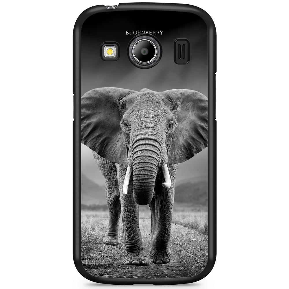 Samsung Galaxy Ace 4 Case - Black/White Elephant