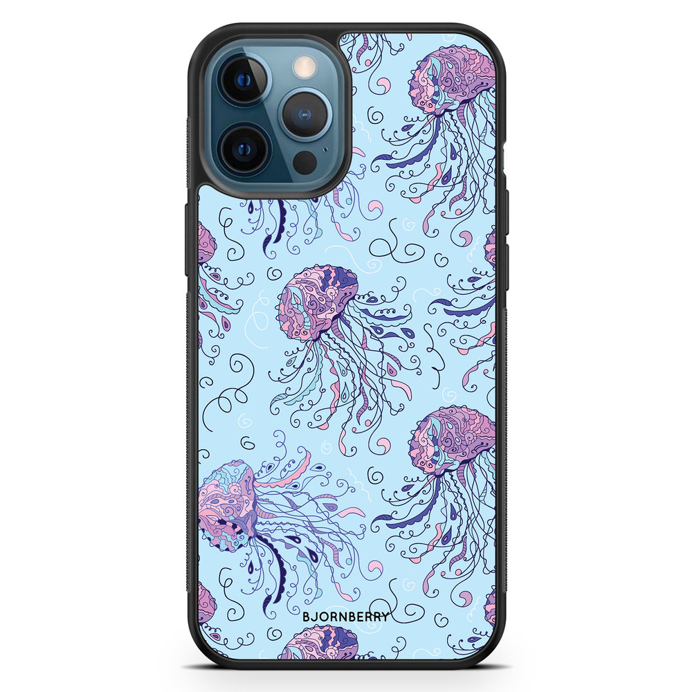 iPhone 12 Pro Case - Cartoon Jellyfish