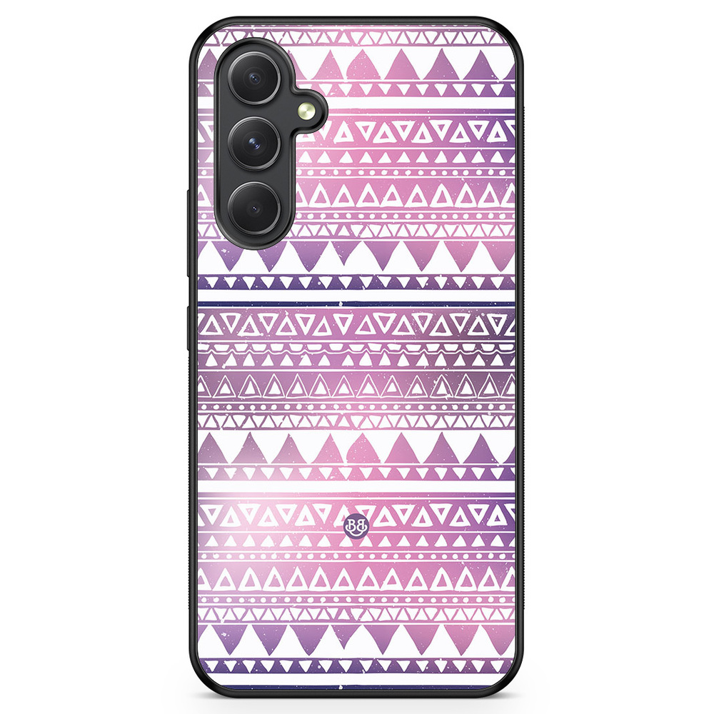 Samsung Galaxy A54 5G Case - Purple Aztec