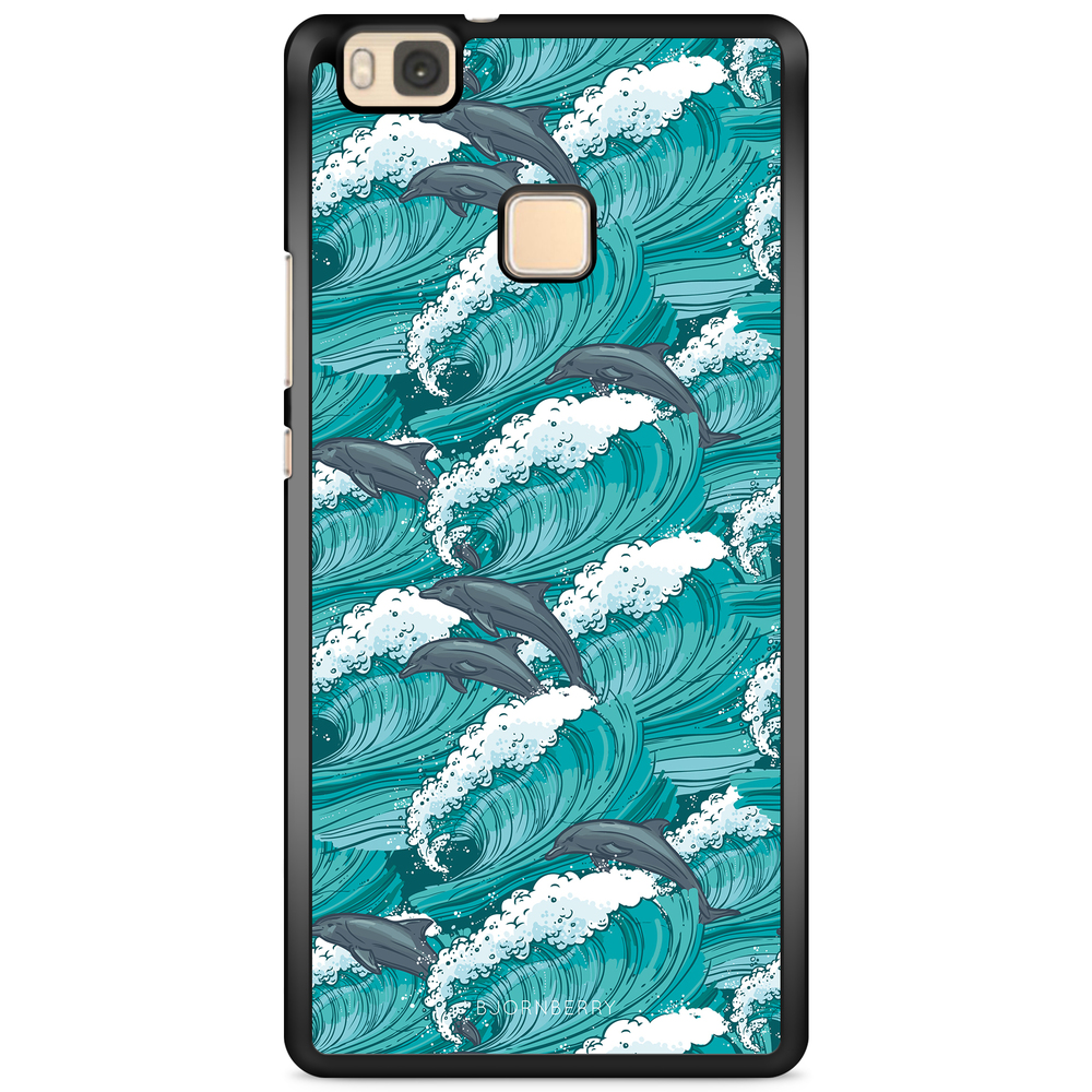 Huawei P9 Lite Case - Waves And Dolphins