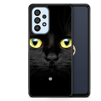Samsung Galaxy A53 5G Case - Black Cat Closeup