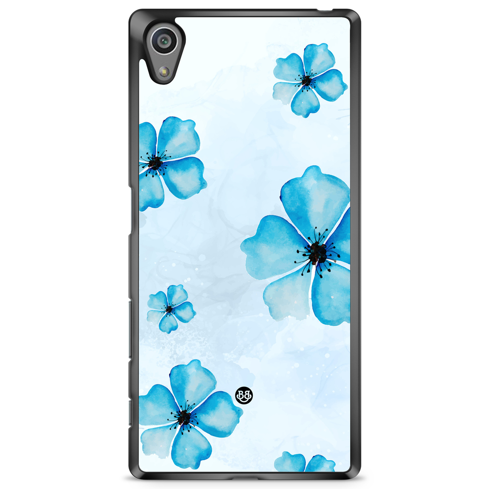 Sony Xperia Z5 Premium Case - WILD BLOOM - Blue Bloom