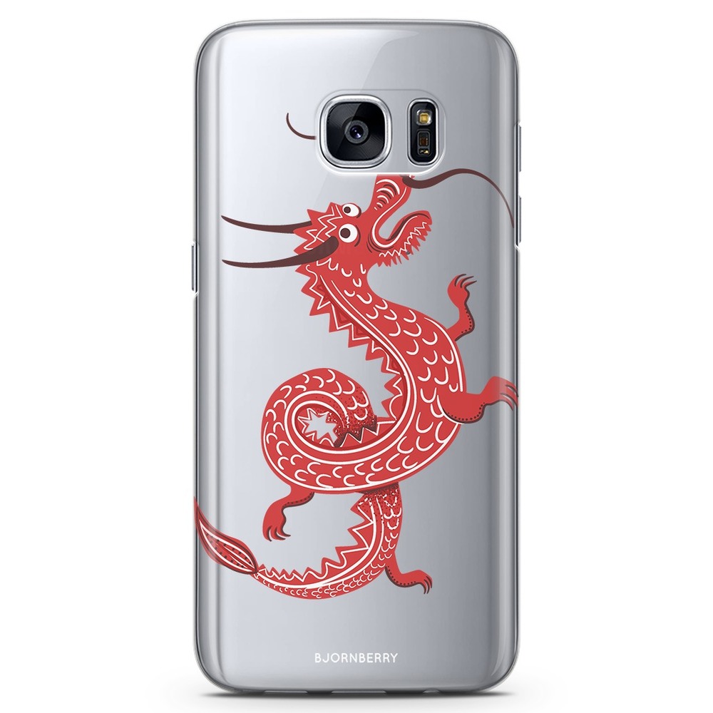 Samsung Galaxy S6 TPU Case - Red Dragon