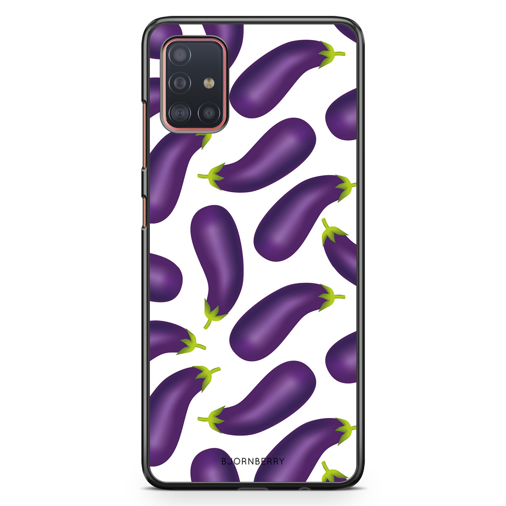 Samsung Galaxy A51 Case - Eggplant Pattern