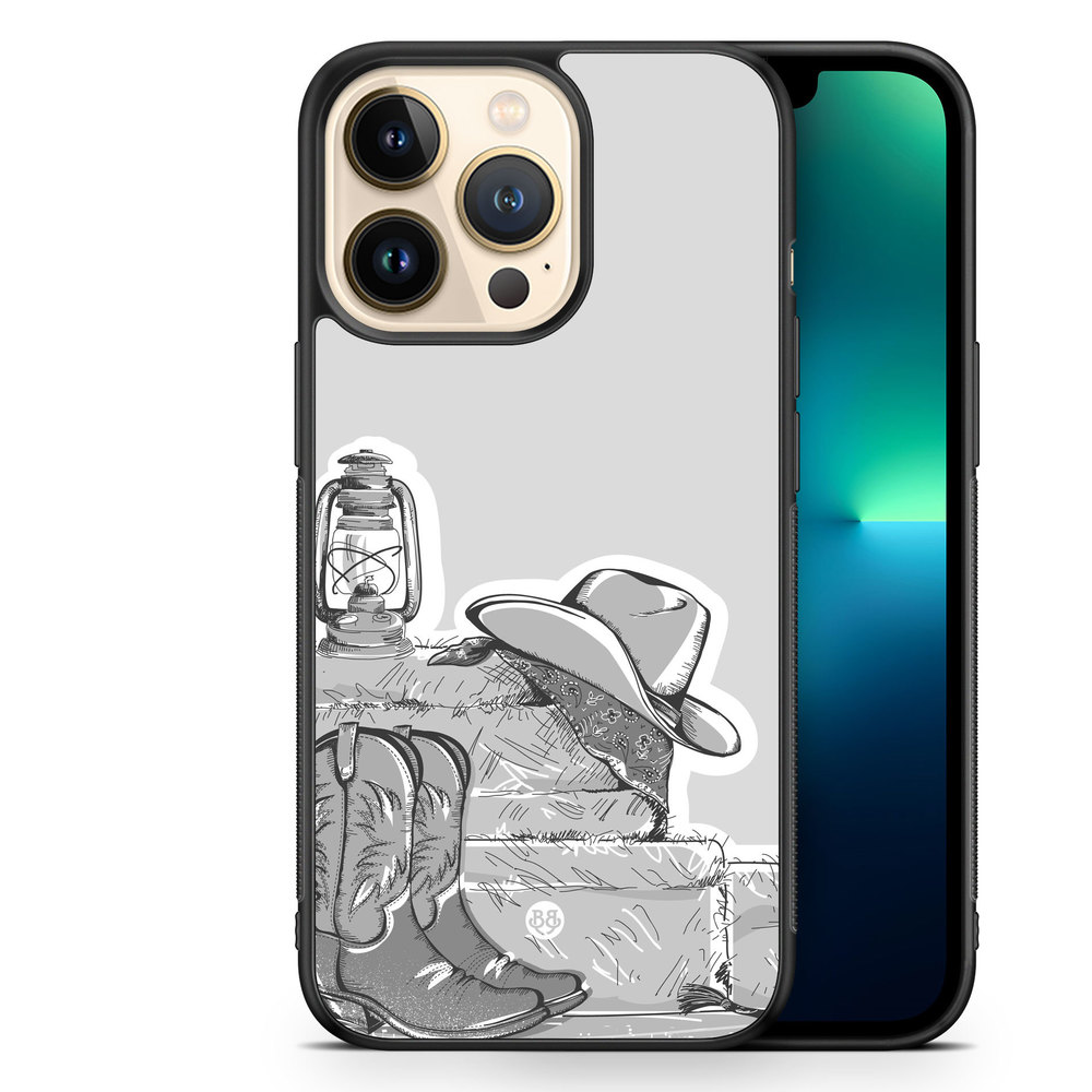 iPhone 13 Pro Case - Western Black/White