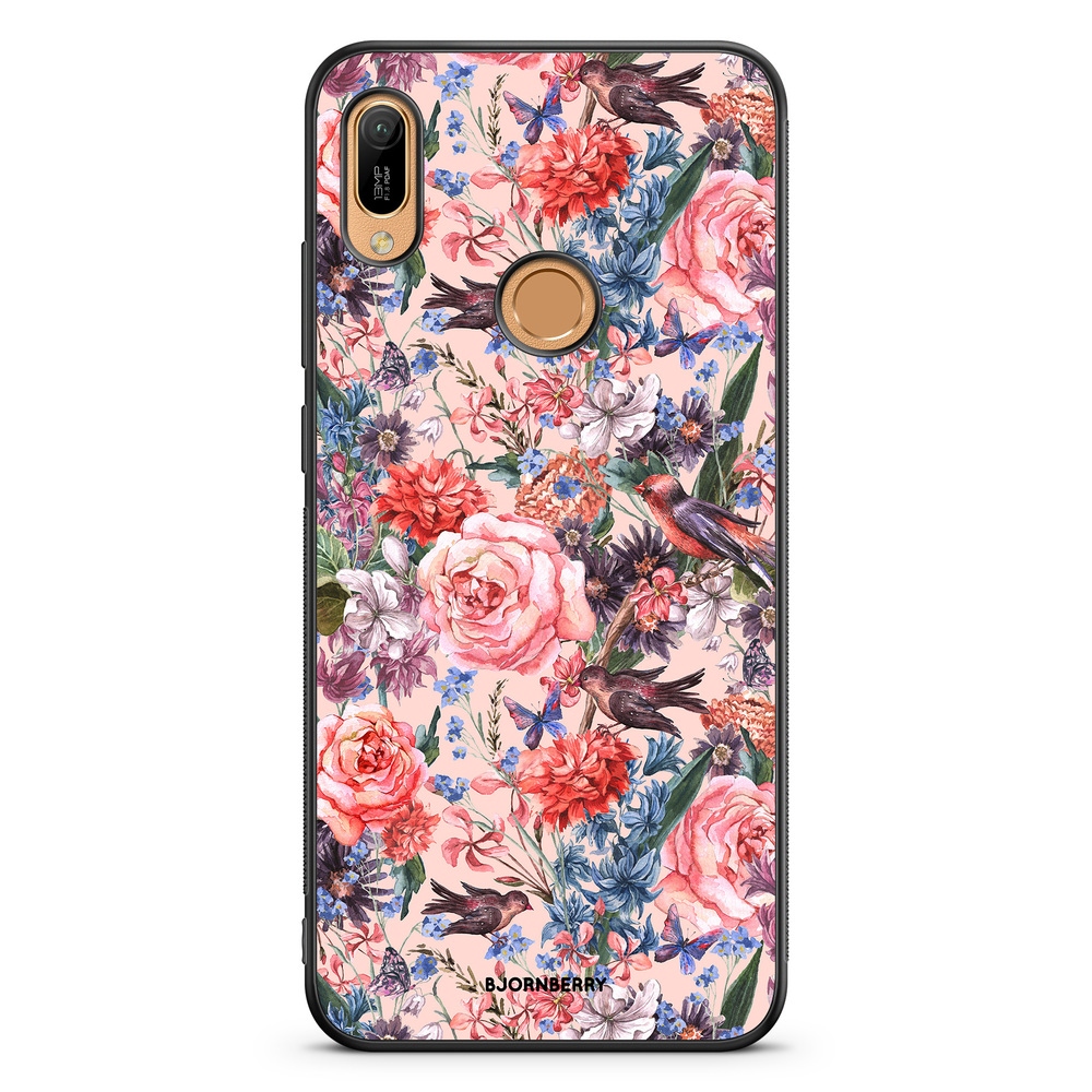 Huawei Y6 2019 Case - Birds & Flowers