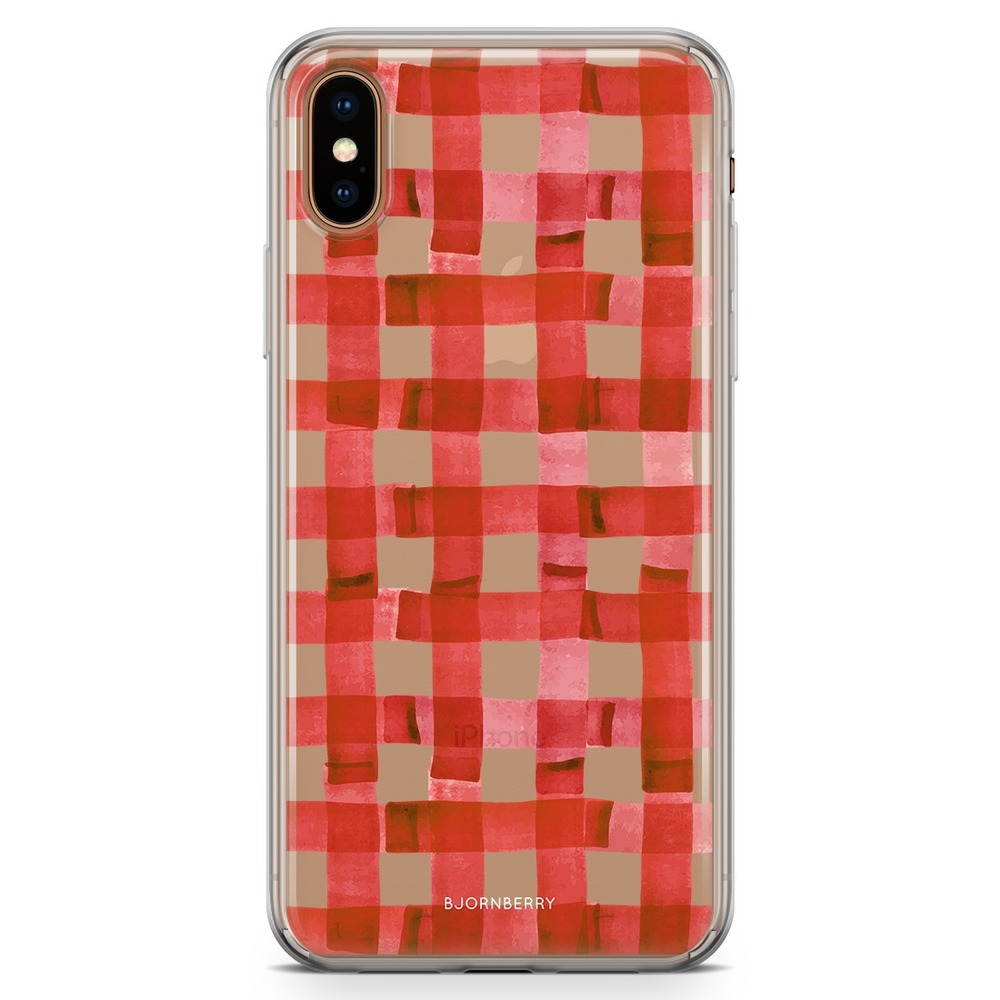 iPhone Xs Max Fashion Skal - Röda Ränder