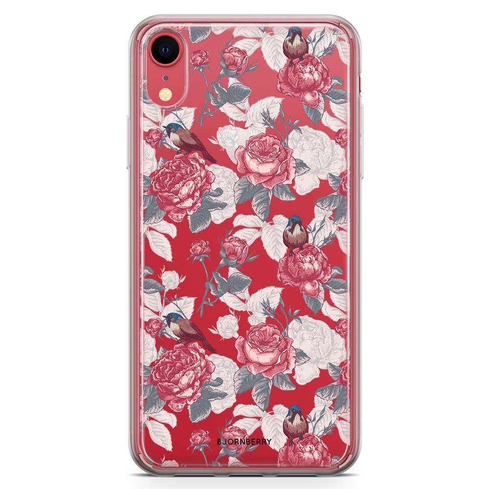 iPhone XR Fashion Case - Roses and Birds
