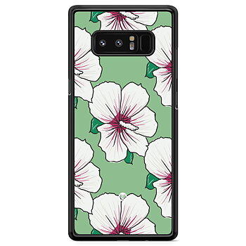 Samsung Galaxy Note 8 Skal - Gräddvita Blommor