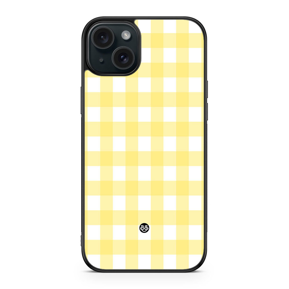 iPhone 15 Plus Case - SUMMER GARDEN - Lemon Check