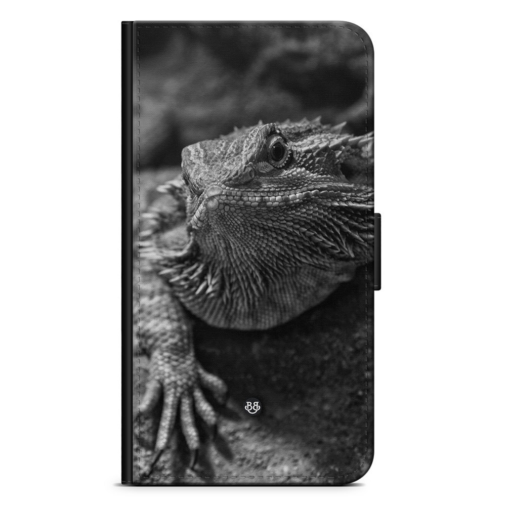 Samsung Galaxy A13 Wallet Case - Black/White Lizard