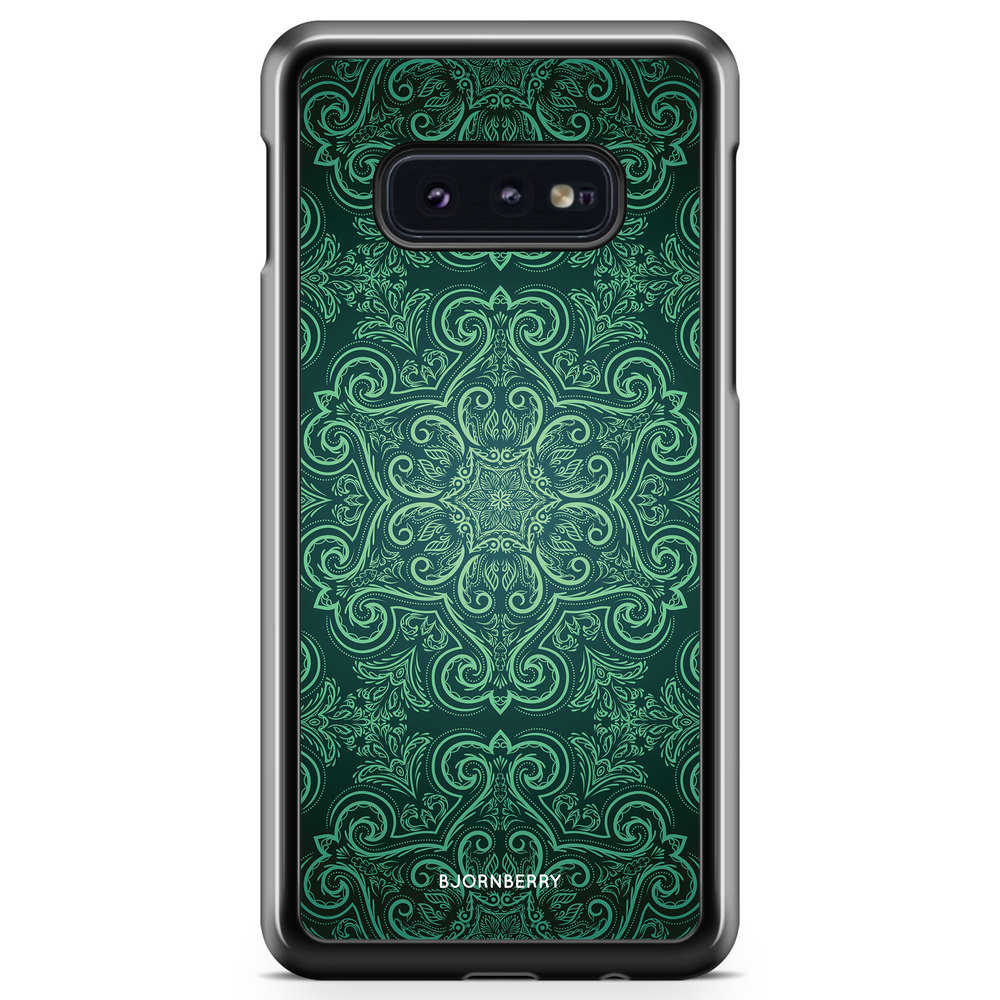 Samsung Galaxy S10e Case - Green Retro Pattern