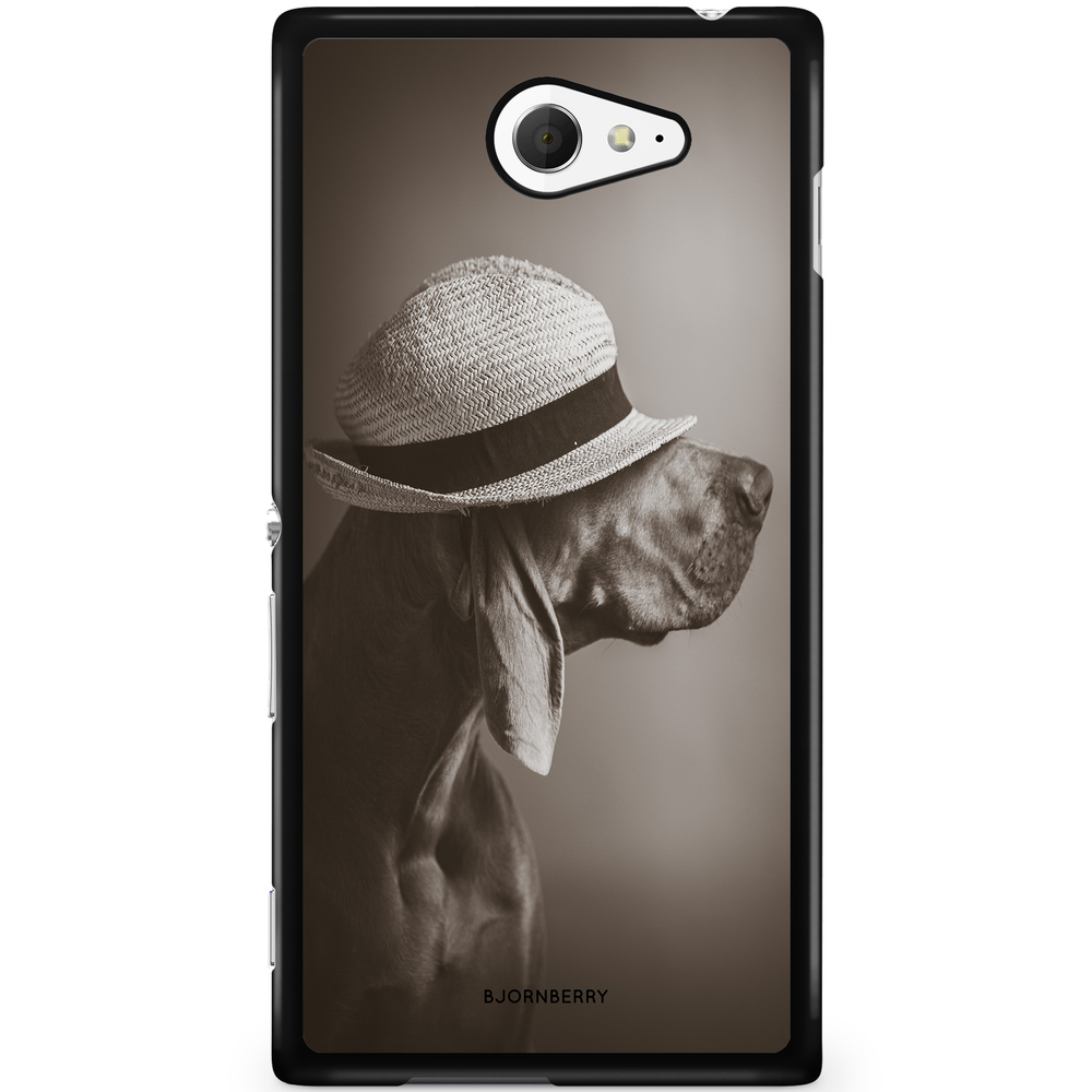 Sony Xperia M2 Aqua Case - Dog With Hat