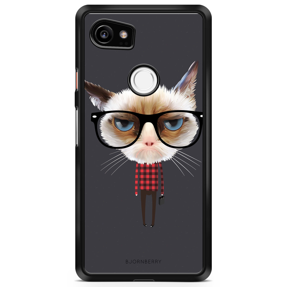 Google Pixel 2 XL Case - Hipster Cat