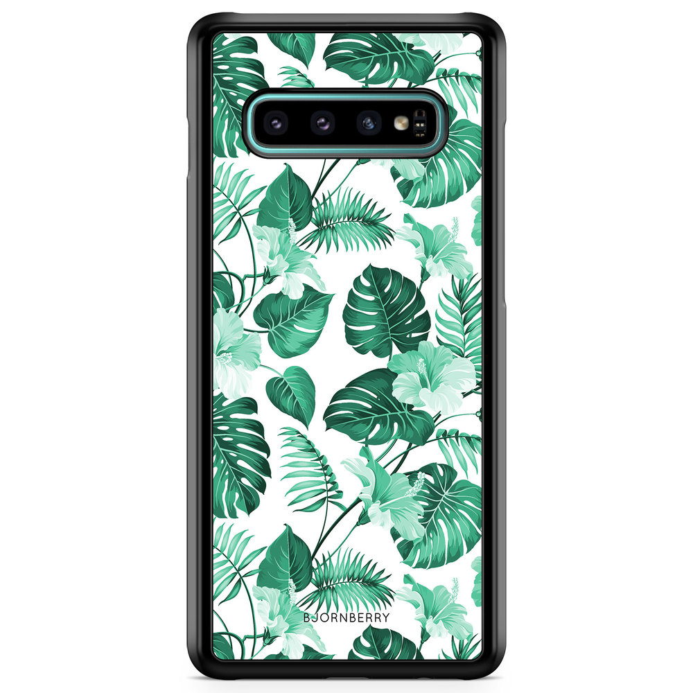 Samsung Galaxy S10 Case - Turquoise Flowers