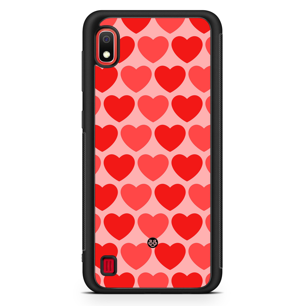 Samsung Galaxy A10 Case - Red Hearts