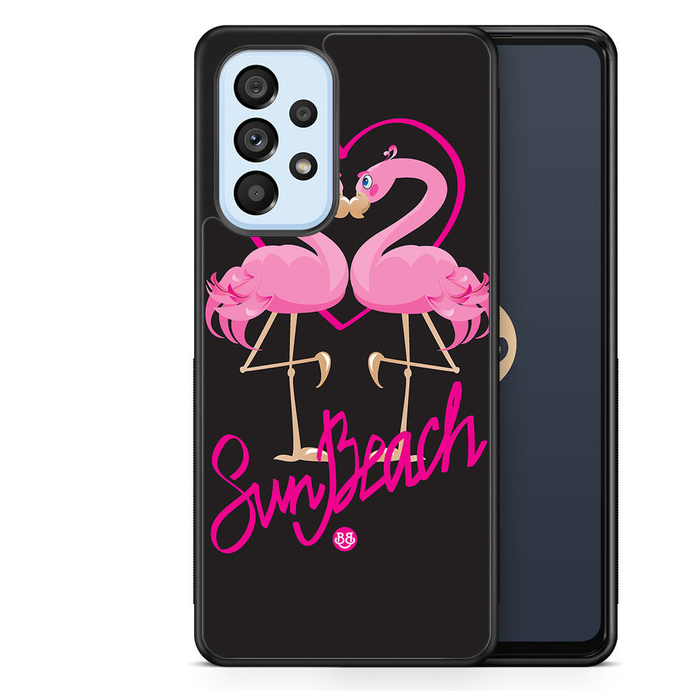 Samsung Galaxy A53 5G Case - Sun Beach Flamingo