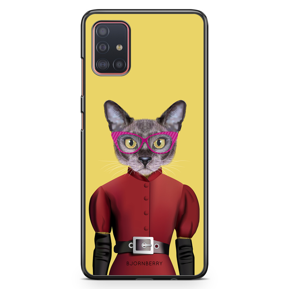 Samsung Galaxy A51 Case - Hipster Cat