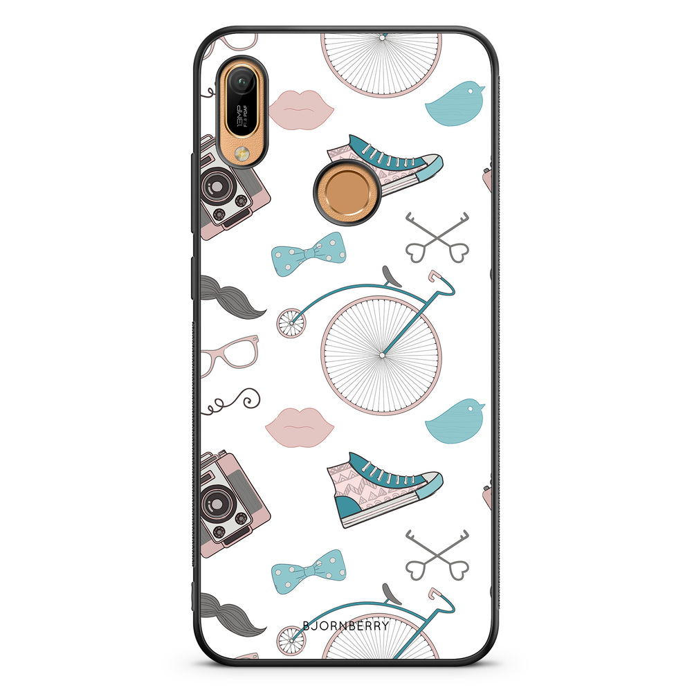 Huawei Y6 2019 Case - Hipster Pattern